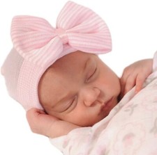 Newborn Handmade Hat, Knitted Crochet Cap for Babies 0-3 Months 