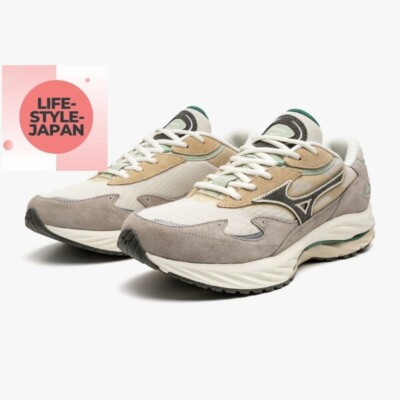MIZUNO WAVE RIDER β D1GA330916 Light Beige/Dark Gray/Mint