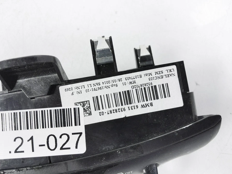 2014-2023 Mini Cooper Htbk Ignition Multi Switch Control Panel 61-31-9-328-287 - Image 2 of 4