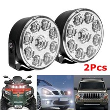 2x 12V 9LED White Daytime Running Lights DRL Car Lights Fog Day Driving Lamp Kit