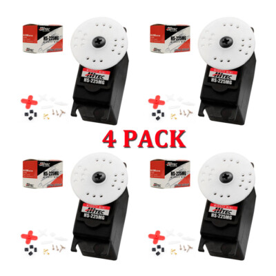 Hitec HS-225MG Mighty Mini Metal Gear BB Servo U 4-PACK HS225MG / HS225 / 225MG