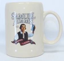 Samuel Adams Boston Lager Ceramic Mug Tankard Stein Cream