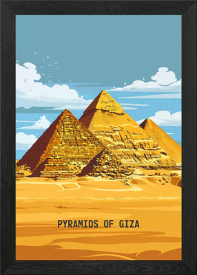 Gizeh Alte Wunder Gerahmtes Wandbild Poster Leinwanddruck Bild