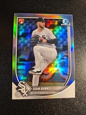 2025 Bowman Chrome - Sean Burke, Sean Burke #73 Red Sp Variation (RC)