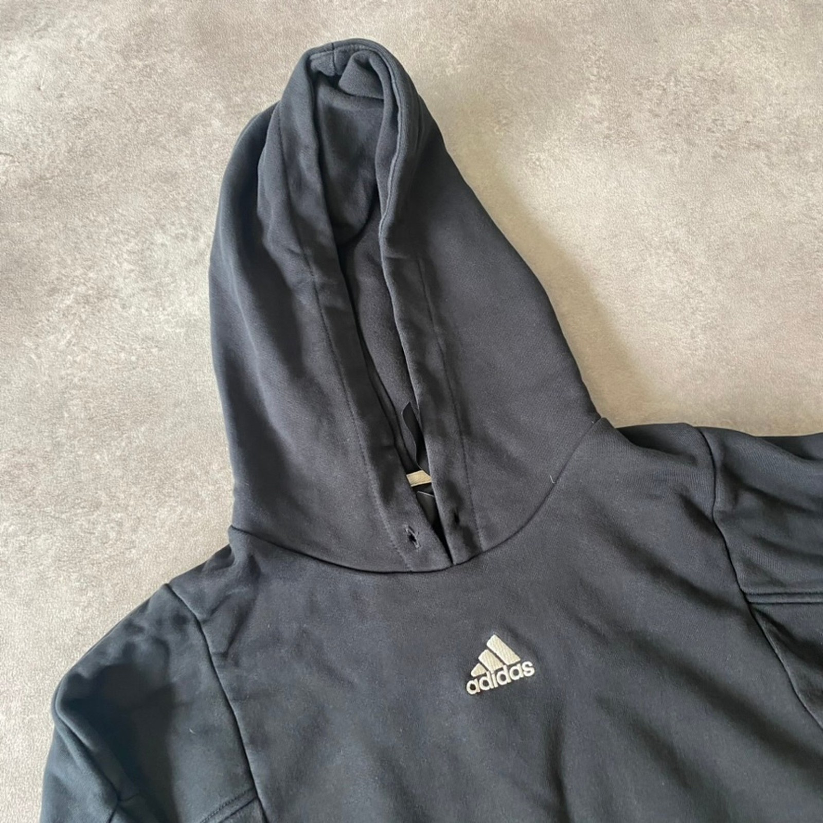 Adidas Hoodie Mens Medium Heavyweight Pullover Sweatshirt, Black image 7