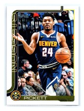 2025-26 Topps Basketball #107 Jalen Pickett Denver Nuggets
