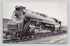 Reading Railroad Steam Train Locomotive with Tender RPPC Unposted