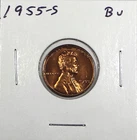 1955 S US Lincoln Wheat Cent BU  Uncirculated  Free Shipping