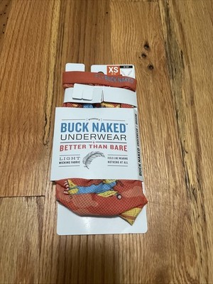 Duluth Buck Naked Underwear W Sz XS Orange Airplanes Light Wicking Fabric Hi-Cut