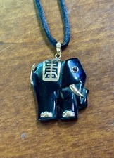 Massiver 14K Gold natürlicher schwarzer Onyx...