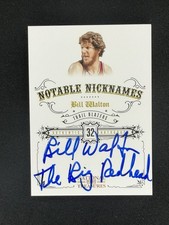 2010 National Treasures Bill Walton Notable Nicknames “The Big Redhead” Auto /99