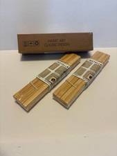 Magnetic Wooden Photo Picture Frame Wall Poster Scroll Prints Artwork Hanger 8"