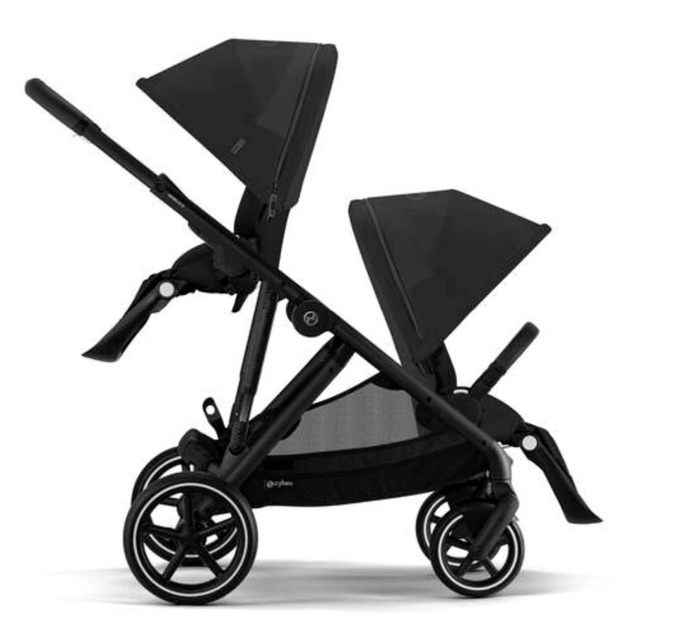 NUEVO - CYBEX Gazelle S 2 Cochecito Individual a Doble - Negro Luna (Marco Negro) Foto 4 de 4