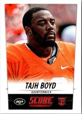 2014 Score Rookie Tajh Boyd #424 New York Jets Football Card. rookie card picture