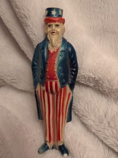 Antique Patriotic Uncle Sam 1910 7" Celluloid Made in U.S.A for 4th of July
