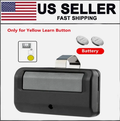 891LM FIT Liftmaster Chamberlain Garage Door Opener Remote Yellow Button-8%OFF