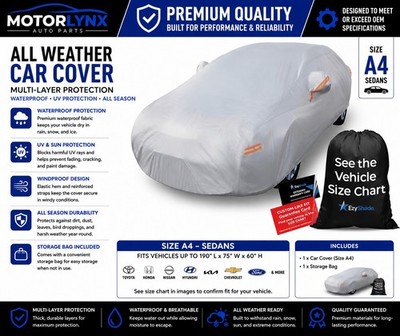 EzyShade 10 Layer Car Cover Waterproof All Weather SUV Sedan Snow Sun A4