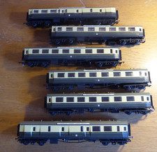 Six Hornby GWR Centenary Coaches in original boxes - chocolate and cream