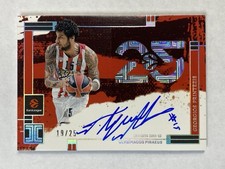 GEORGIOS PRINTEZIS 2025-26 Panini Impeccable EuroLeague 25th On-Card Auto #/25