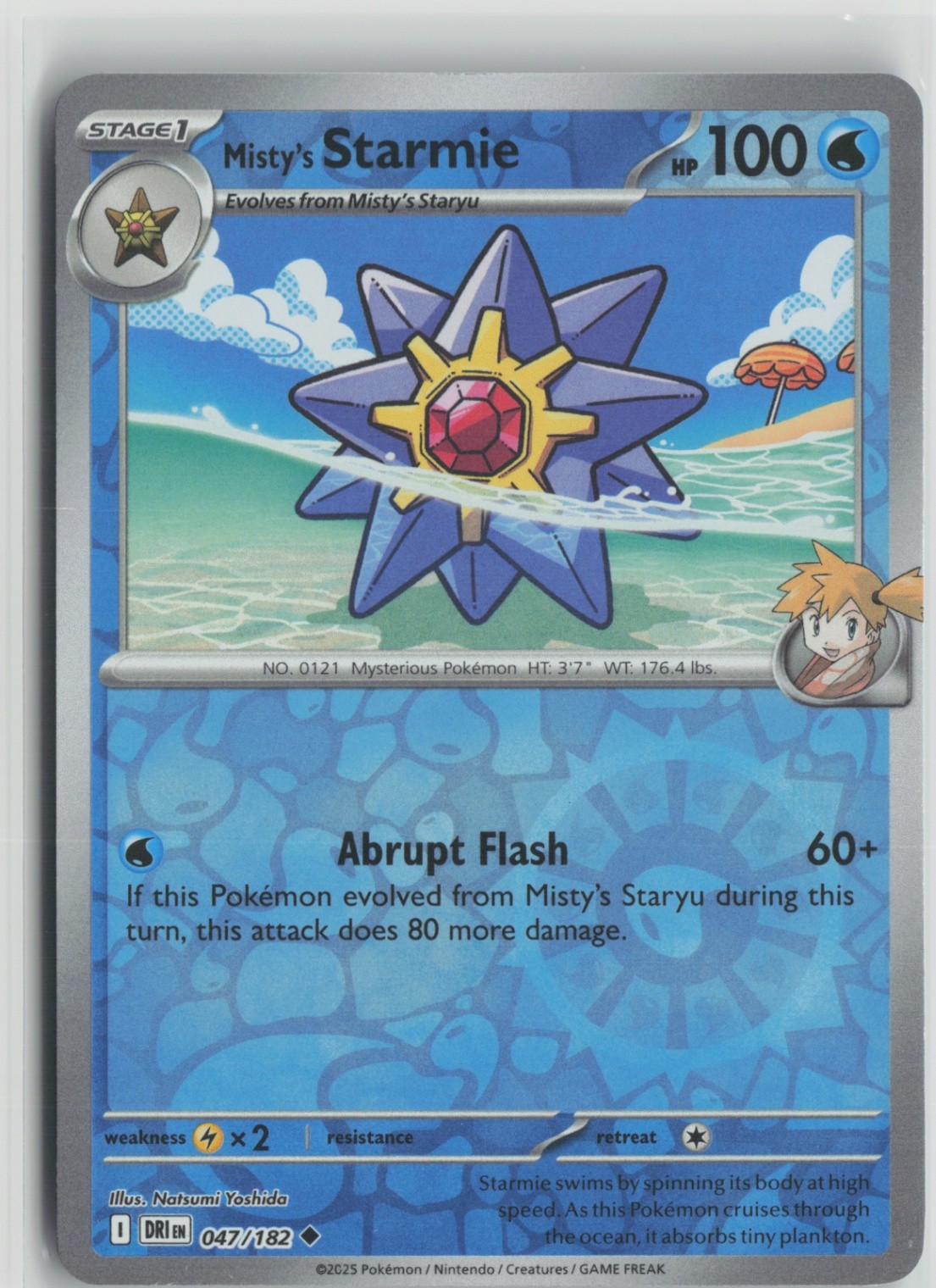 Misty's Starmie 047/182 Uncommon SV10: Destined Rivals NM Reverse Holo