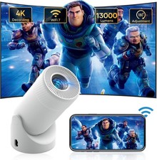 Mini Projector with Bluetooth 5.0, VenirCool P2 Portable Projector 13000L