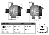 Lichtmaschine Generator FüR Audi Seat Skoda VW A1 Sportback A3 Cabriolet