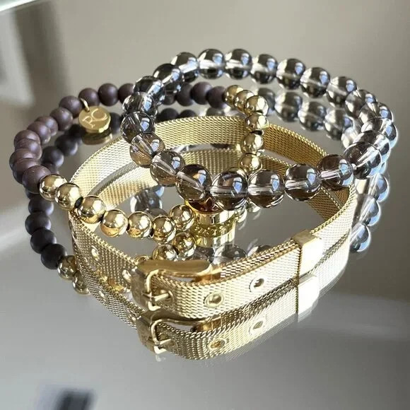 Rustic Cuff Stackable Mixable Bracelet Sets - image 7