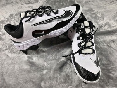 Nike Alpha Huarache Elite Low MCS Baseball Cleats Black/White FD6255-108 
