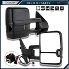 Pair Tow Mirrors For 2007-2014 Chevy Silverado Sierra Power Heated LED Signal