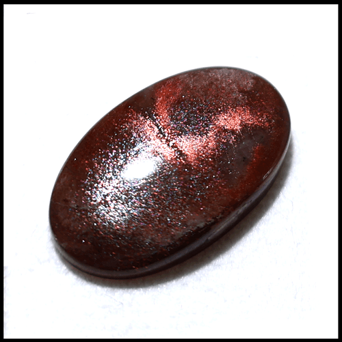 Nebulla in una pietra ~ 24,8 CT pietra solare naturale viola foschia 28 mm pietra preziosa cabochon - Foto 3 di 10