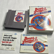 Jaleco Bases Loaded II: Second Season NES Manual Included NTSC-U/C CIB