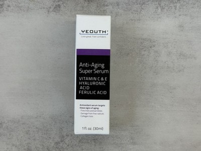 YEOUTH Anti-Aging Super Serum 1oz 30ml Retinol Vitamin C Hyaluronic