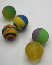 Super Bounce Bouncy Hard Rubber Ball Lot Vintage 5x