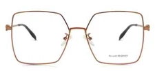 Alexander McQueen women's eyeglasses AM0276o  col 003 57-15 140 rose gold