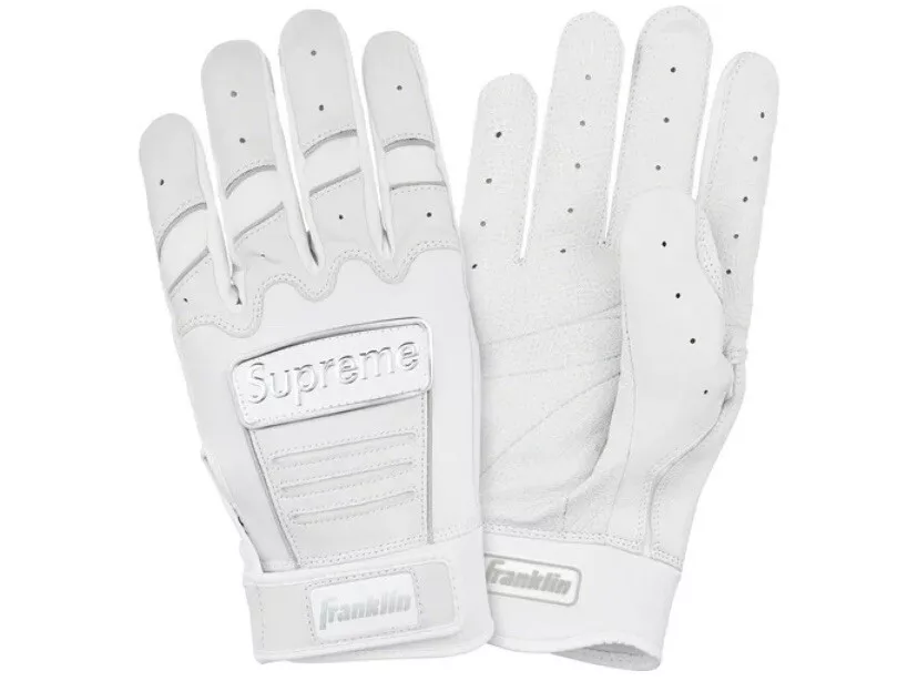 Supreme®/Franklin® CFX Pro Batting Gloves White Medium