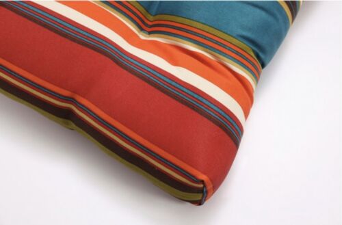 3X Pillow Perfect Outdoor/Indoor Westport Teal Tufted Loveseat Cushion - Picture 2 of 5