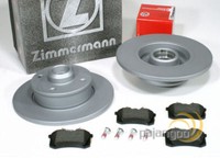 Zimmermann Bremsscheiben 226 Mm BeläGe Hinten FüR VW Jetta 2