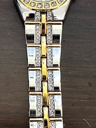 Anne Klein Watch Women's NWT Gold & Silver Tone With Swarovski Crystal Accents - Picture 4 of 10