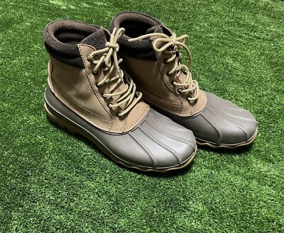 Sperry Brewster Waterproof Men's Duck Boots Dark Tan Size 9 STS14140 Top Sider | eBay
