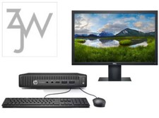 HP mini Computer PC i7 up to 32GB RAM 2TB SSD 22" monitor Windows 11 or 10 WiFi