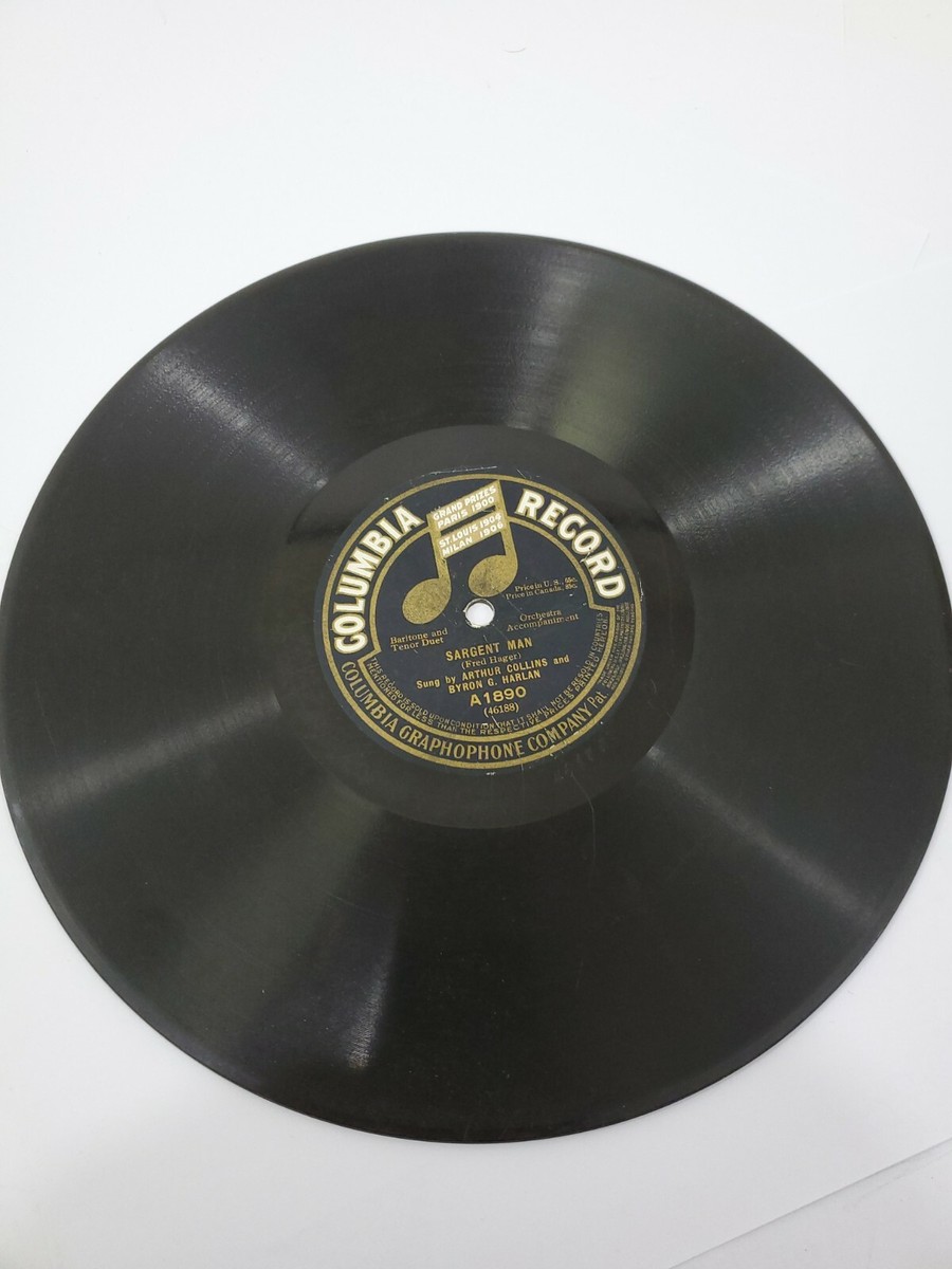 Antique Columbia 78 Phonograph Company Grand Prize Paris 1900 At