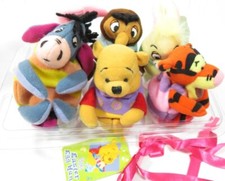 Set 6 WINNIE THE POOH Tigger Eeyore Piglet Easter Egg Hunt Disney 4" Plush