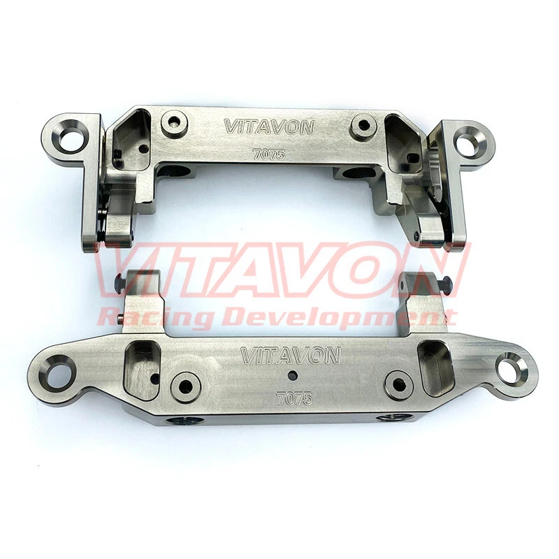 Vitavon CNC Alu7075 Front & Rear Bumper Mount for Axial SCX6 Honcho 1/6 titanium - Image 2 of 4
