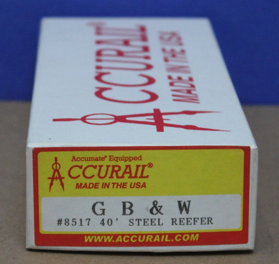 Accurail 8517 HO 40' Steel Reefer Kit GB&W 19054 NIB - Image 2 of 2