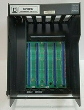 Square D SY/Max 8030 RRK-100 E1 5-Slot Rack Chassis w/ ADP 100 A1 Adapter Plate