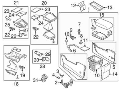 【中古】 Clash Mandingue KanteManfila Center Console Latch Replacement For Mazda CX-5 2013-2016