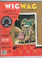 Wig Wag Magazine October 1990 issue Gary Baseman cover art Wigwag Robert Weaver