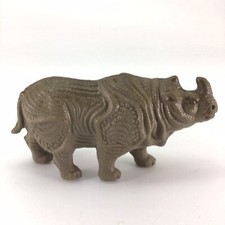 Vintage Celluloid Rhinoceros Toy Rhino Animal Zoo Made In USA