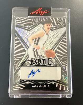 ネビル kakawow ラッキーミニ スクリプトアートカード /15 Jake Laravia 2022 Leaf Exotic Basketball No.BA-JL1 6/8 Autograph