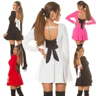 Suit Koucla with Opening Back & Bow Skirt Wheel Long Sleeve New